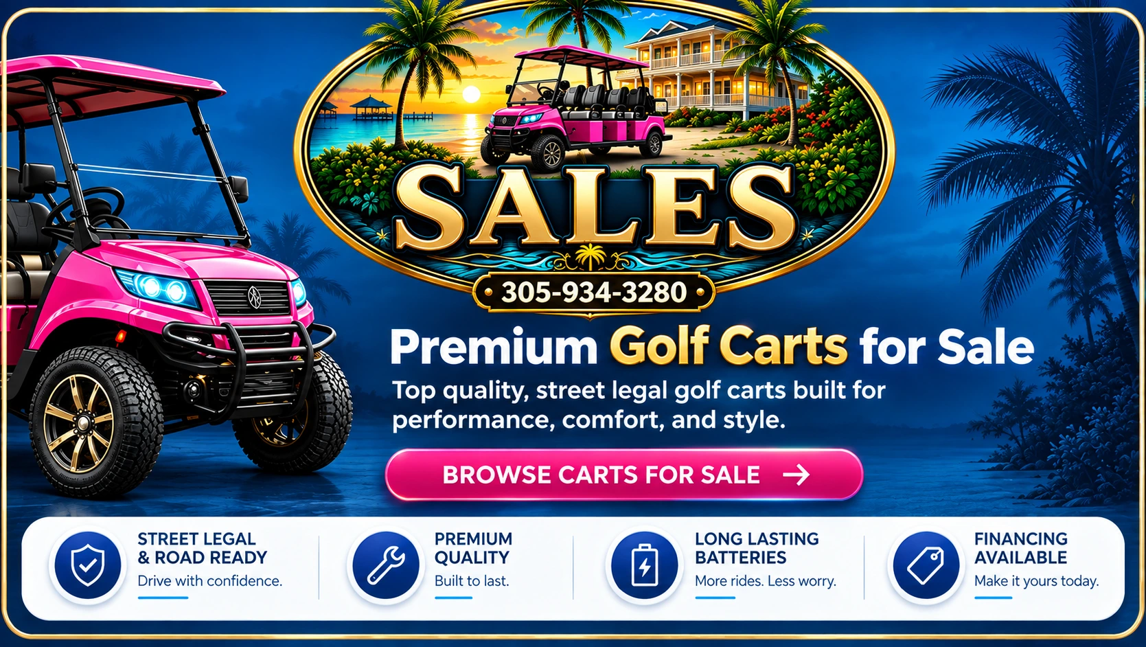 Premium Golf Carts For Sale